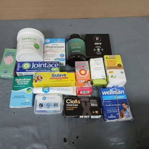 APPROXIMATELY 25 ITEMS OF ASSORTED HEALTH & BEAUTY PRODUCTS TO INCLUDE– ANALGESICS, VITAMINS & SUPPLEMENTS (MIXED BRANDS)