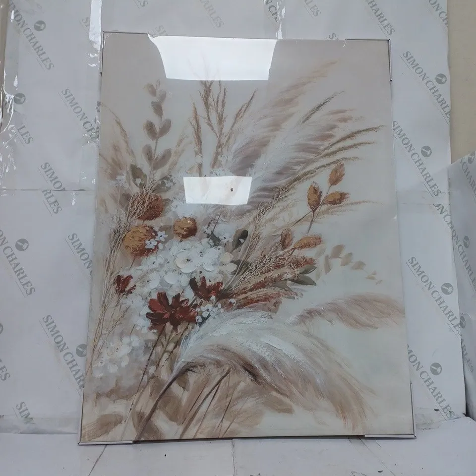 DRIED BOTANICAL PRINTED CANVAS 60X80