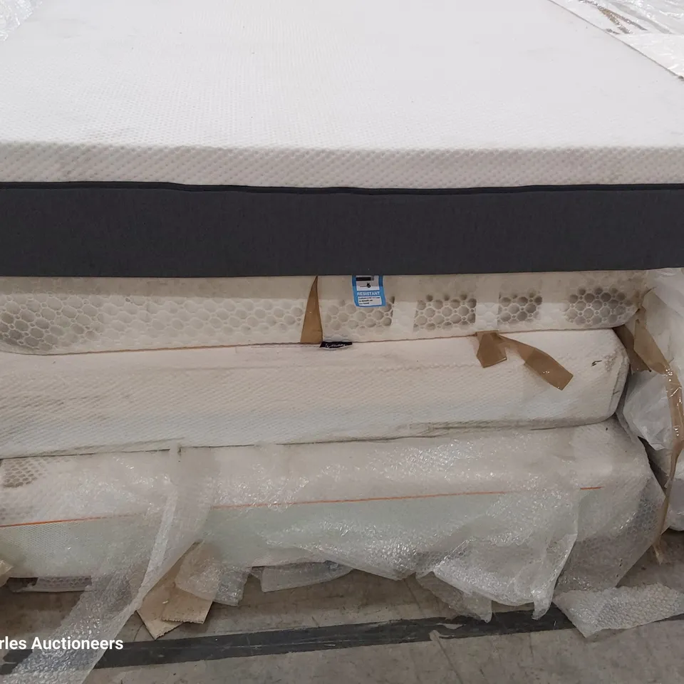 FOUR UNBAGGED MATTRESSES INCLUDING EMMA 5' & 4'6" DOUBLE & KINGSIZE,