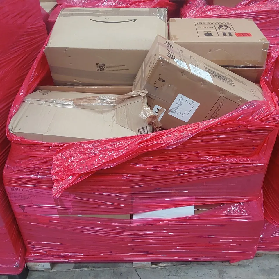 PALLET OF ASSORTED ITEMS INCLUDING: AIR COOLERS, RELAXATION FOOT SPA, VASES, DOOR MAT ECT
