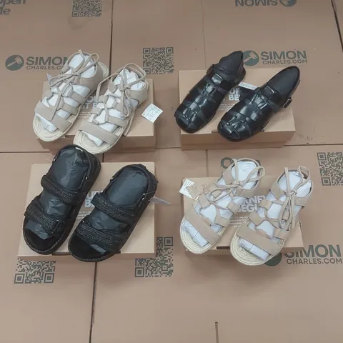 PALLET CONTAINING APPROXIMATELY 170x BRAND NEW ASSORTED DESIGNER SHOES INCLUDING: SIMPLY BE SANDALS ECT