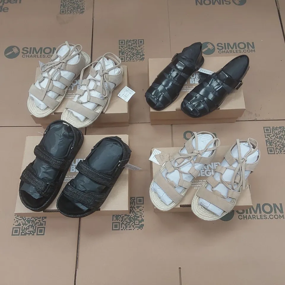 PALLET CONTAINING APPROXIMATELY 170x BRAND NEW ASSORTED DESIGNER SHOES INCLUDING: SIMPLY BE SANDALS ECT