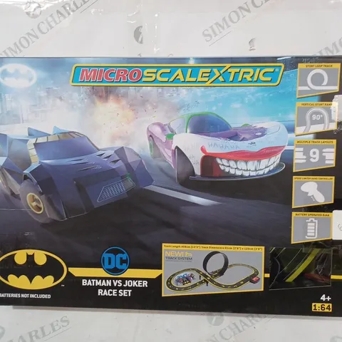 BOXED MICRO SCALEXTRIC DC BATMAN VS JOKER RACE SET