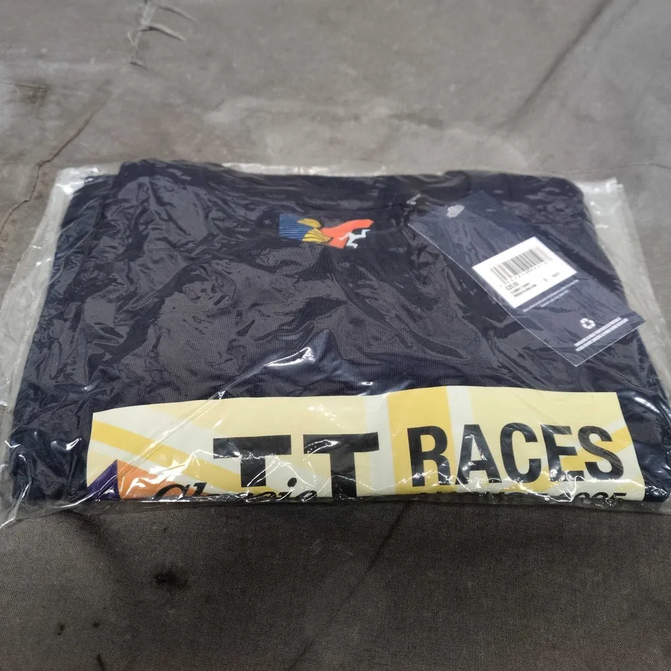 TT RACES NAVY CLASSIC T-SHIRT – SIZE S 