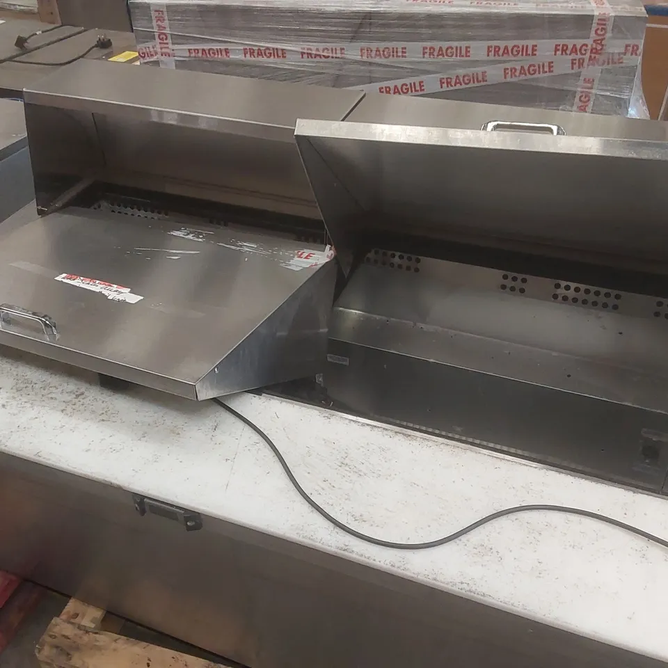 TRUE DOUBLE DOOR PREP COUNTER FRIDGE TSSU-60-24M-B-ST