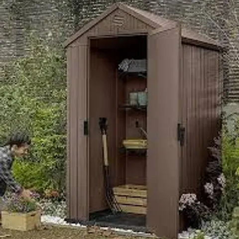 BOXED KETER DARWIN SHED 4x4 BROWN (1 BOX)