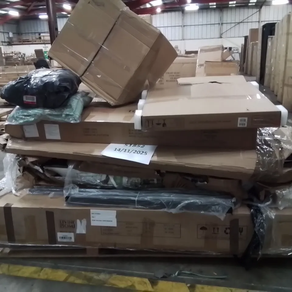 PALLET OF INCOMPLETE FURNITURE SETS