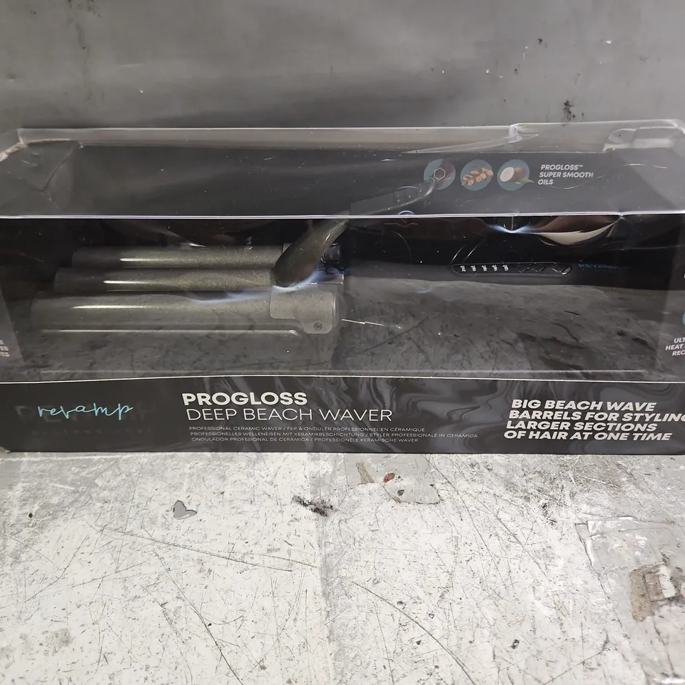 BOXED PROGLOSS DEEP BEACH HAIR WAVER  RRP £59.99