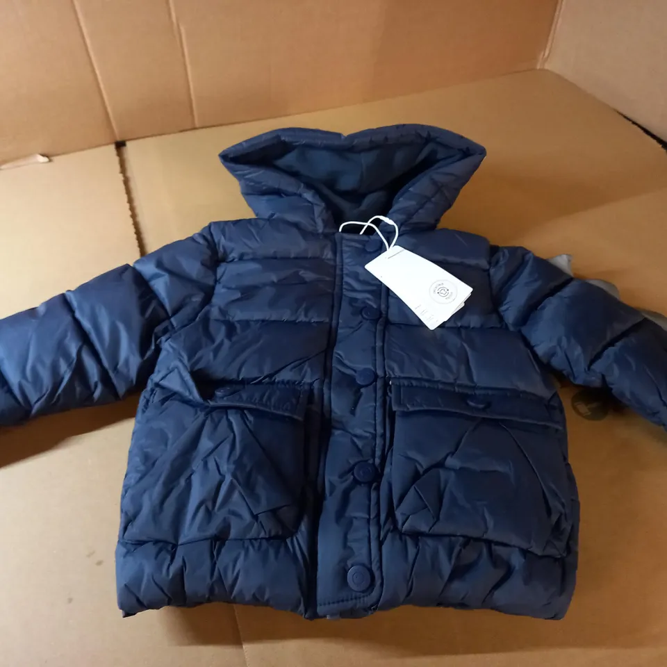 MORI BABY BLUE PADDED COAT - 18-24 MONTHS