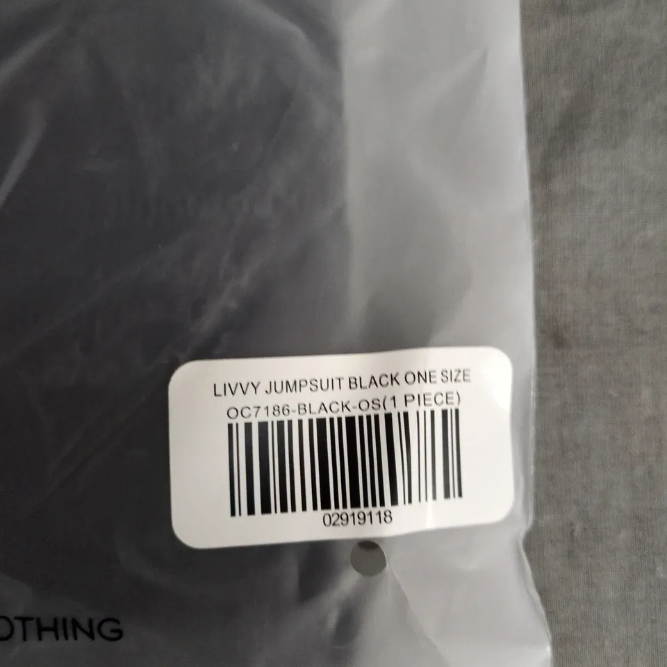 OUTCAST CLOTHING LIVVY JUMPSUIT – BLACK – ONE SIZE (OS) 