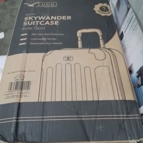 BOXED LUGG 40CM SKYWANDER SUITCASE ROSE GOLD
