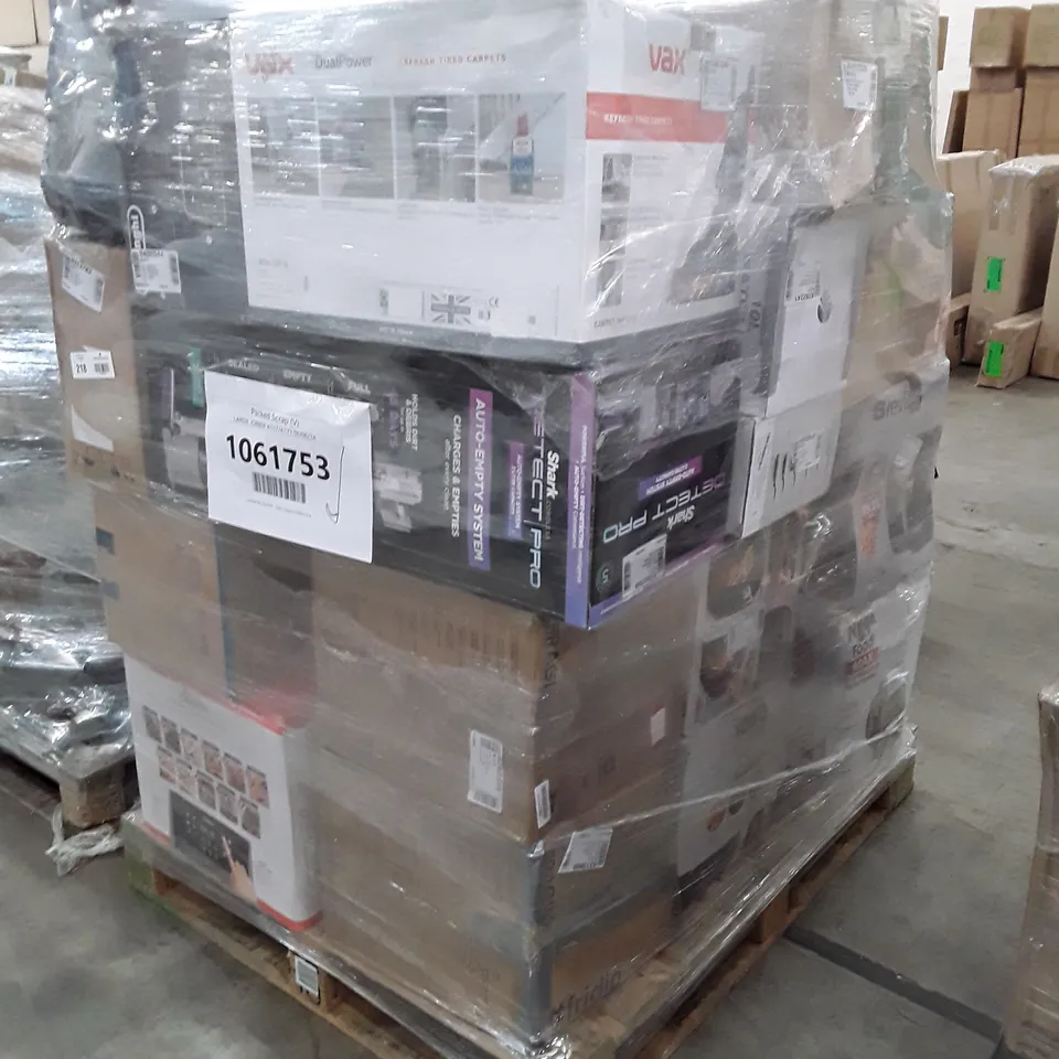 PALLET OF APPROXIMATELY 31 UNPROCESSED RAW RETURN HOUSEHOLD AND ELECTRICAL GOODS TO INCLUDE;