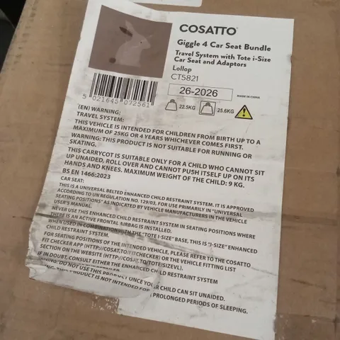 BOXED COSATTO GIGGLE 4 TRAVEL SYSTEM - LOLLOP