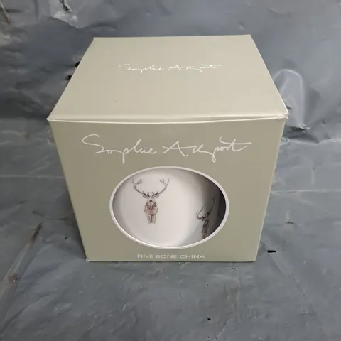 BOXED SOPHIE ALLPORT HIGHLAND STAG MUG 