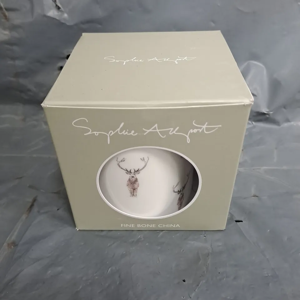 BOXED SOPHIE ALLPORT HIGHLAND STAG MUG 