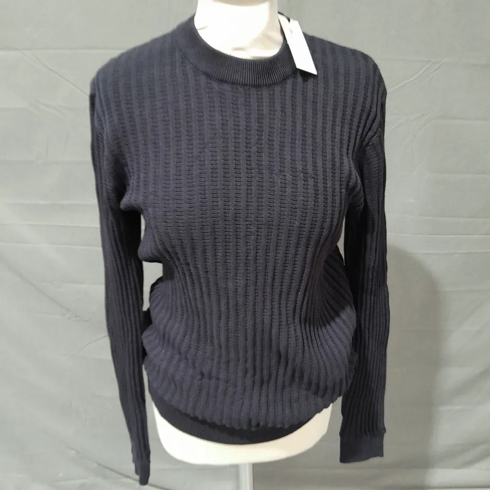 RIVER ISLAND NAVY SWEATSHIRT - XS