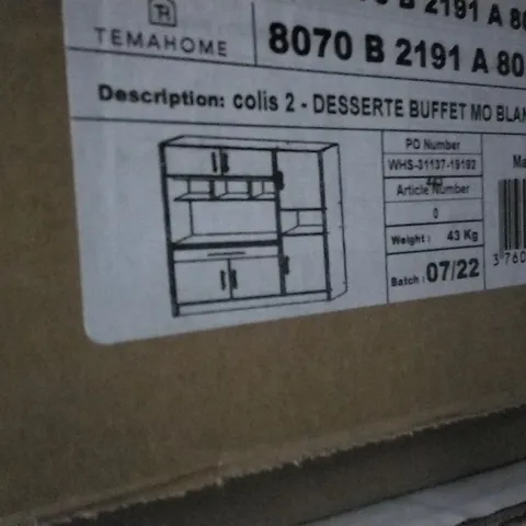 BOXED SEYMA KITCHEN PANTRY TAUPE (PARTS)