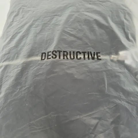 DESTRUCTIVE QUILTED ZIP JACKET - BLACK, SIZE M