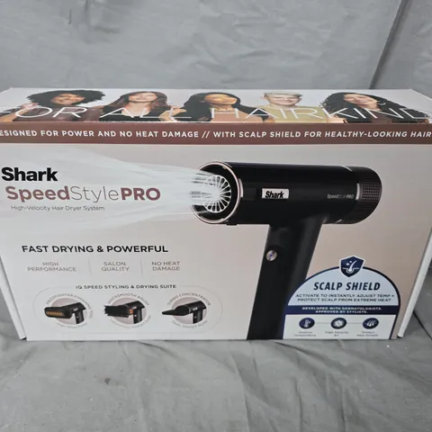 SEALED SHARK SPEED STYLE PRO HIGH VELOCITY HAIR DRYING SYSTEM 
