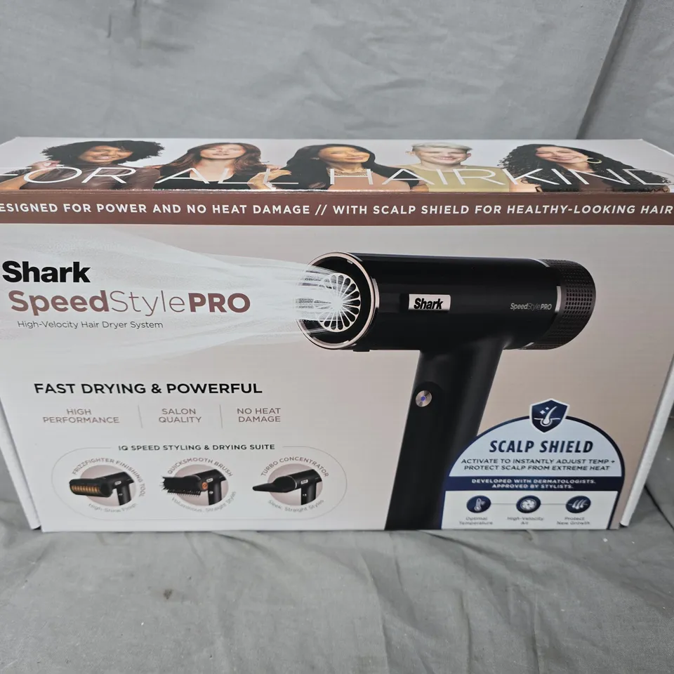 SEALED SHARK SPEED STYLE PRO HIGH VELOCITY HAIR DRYING SYSTEM 