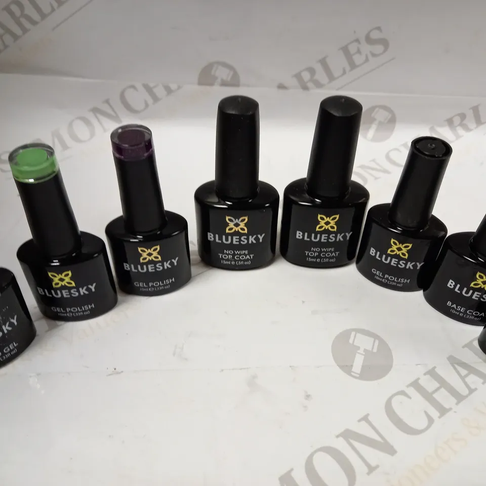 HALO AND BLUESKY BUMPER GEL POLISH BUNDLE APPROX. 20 ITEMS 