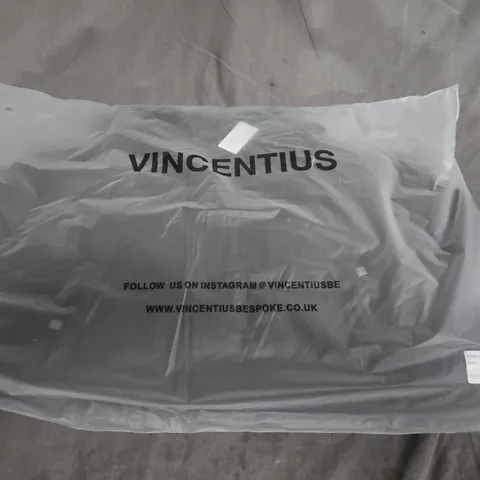 VINCENTIUS BESPOKE MEN'S SHORT PUFFER COAT - BLACK - SIZE L