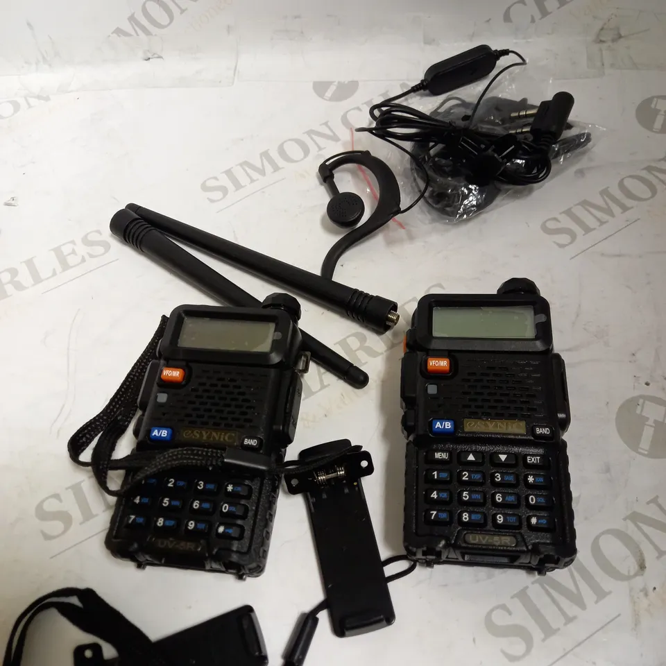 ESYNIC 2PCS UV-5R DUAL BAND WALKIE TALKIE