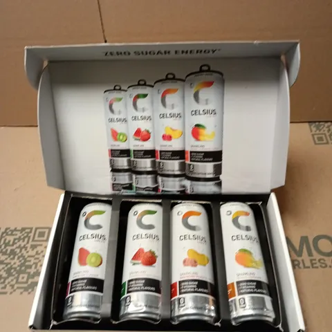 CELSIUS ENERGY DRINKS GIFT BOX – ZERO SUGAR, SET OF 4 CANS