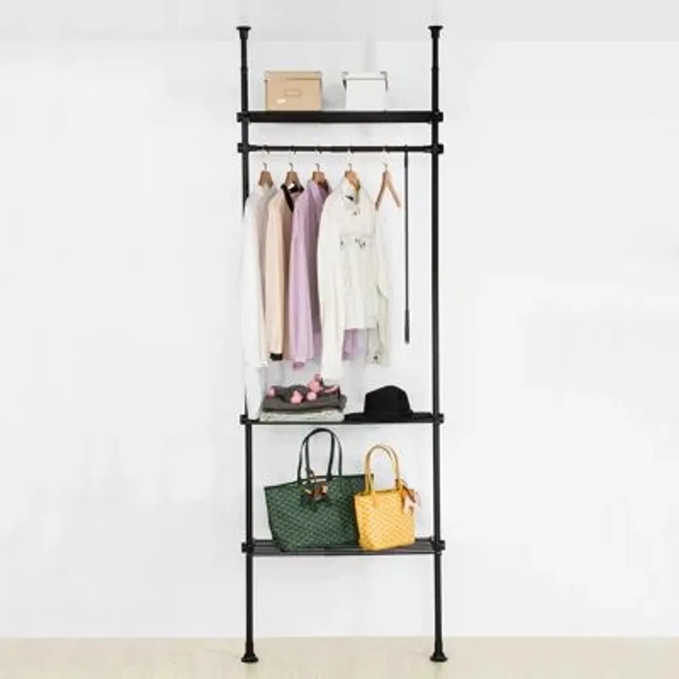 BOXED 80CM ADJUSTABLE CLOTHES RACKS