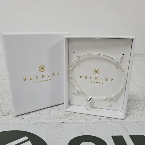 BOXED BUCKLEY LONDON BRACELET – SILVER-TONE CRYSTAL CHAIN