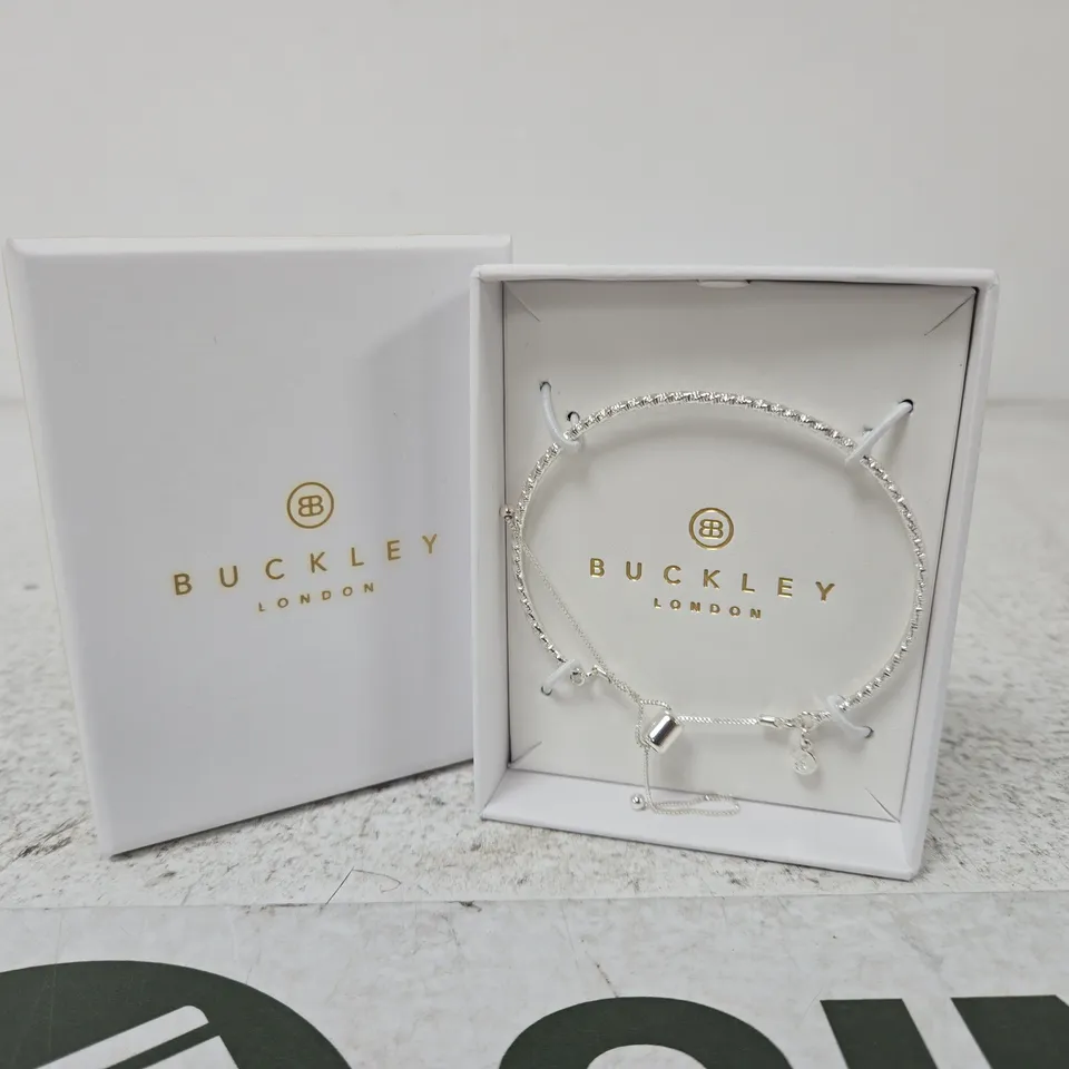 BOXED BUCKLEY LONDON BRACELET – SILVER-TONE CRYSTAL CHAIN