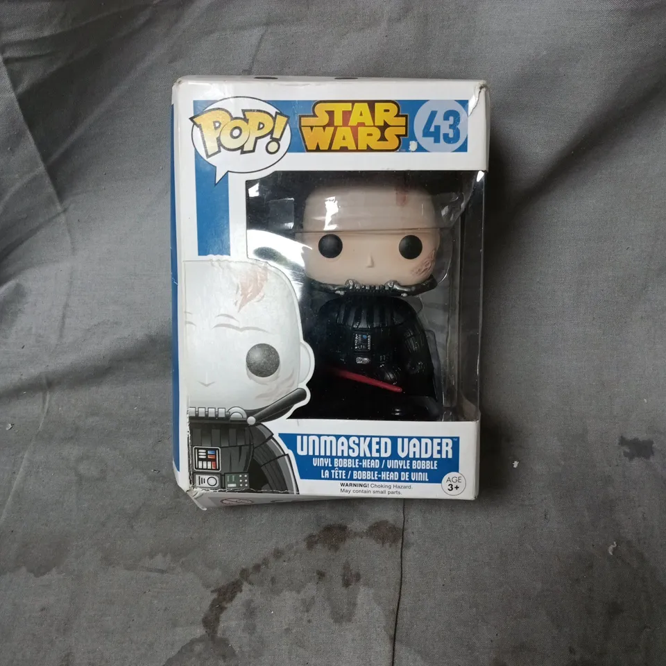 FUNKO POP! STAR WARS UNMASKED VADER VINYL BOBBLE-HEAD – BOXED (NO. 43)