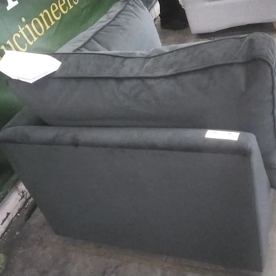 QUALITY BRITISH MADE THE LOUNGE COMPANY HARDWOOD FRAMED ISOBEL SLATE SHADOW FABRIC CORNER SOFA SECTION