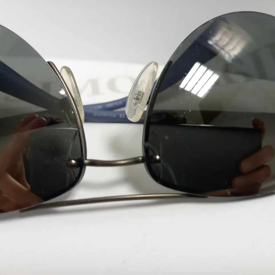 PRADA AVIATOR STYLE MIRRORED SUNGLASSES