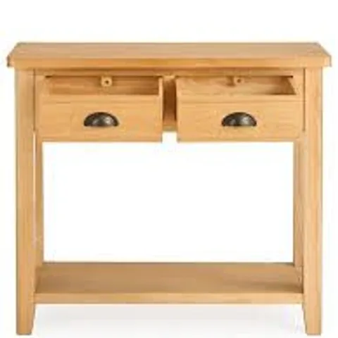 ASHWIN 2 DRAWER CONSOLE TABLE - COLLECTION ONLY 