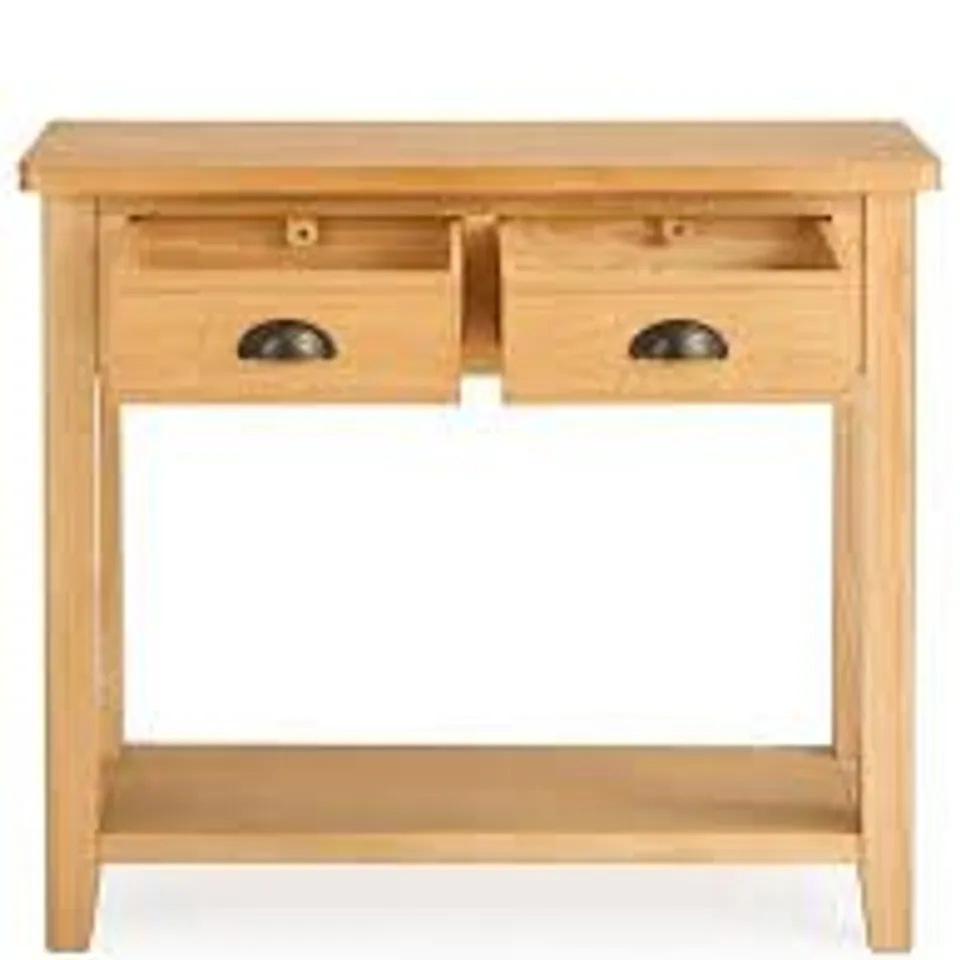 ASHWIN 2 DRAWER CONSOLE TABLE - COLLECTION ONLY 