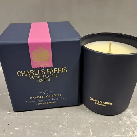 BOXED CHARLES FARRIS GARDEN OF EDEN SCENTED CANDLE