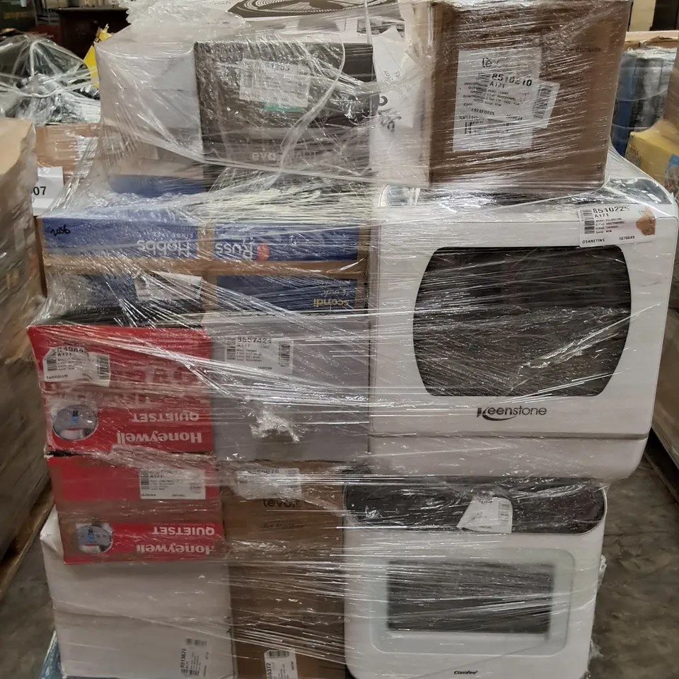 PALLET OF APPROXIMATELY 27 UNPROCESSED RAW RETURN HOUSEHOLD AND ELECTRICAL GOODS TO INCLUDE;