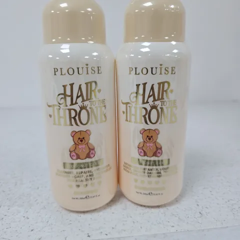 PLOUISE HAIR TO THE THRONE COCONUT CAKE SHAMPOO & CONDITIONER (2 X 330ML)