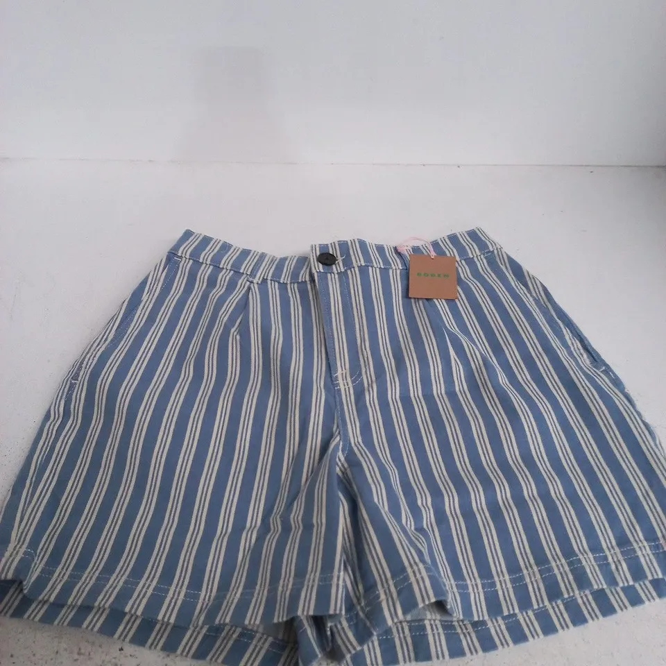 BODEN STRIPED SHORTS, UK 10 (US 6) – MADE IN TURKEY