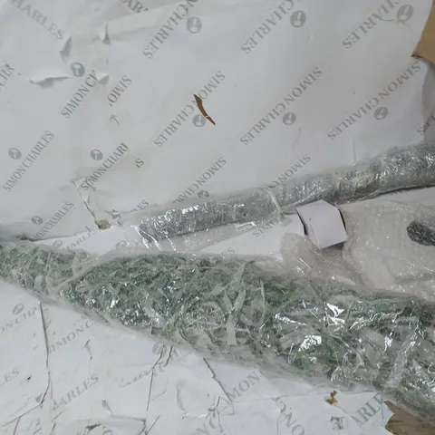 BOXED ALISON CORK 180CM PRE-LIT GREEN LEAF DETAIL INDOOR WILLOW TREE - COLLECTION ONLY