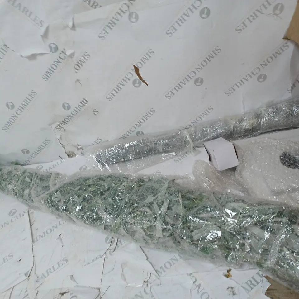 BOXED ALISON CORK 180CM PRE-LIT GREEN LEAF DETAIL INDOOR WILLOW TREE - COLLECTION ONLY