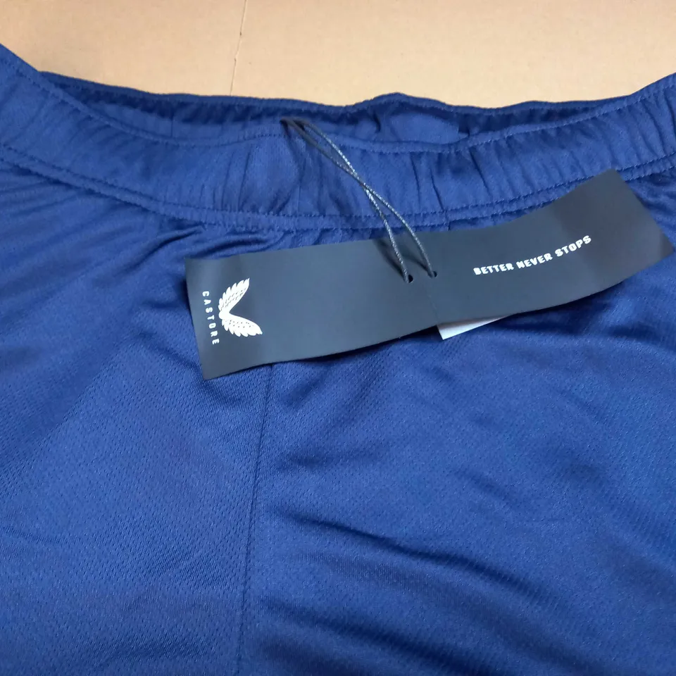 CASTORE KNITTED SHORTS IN PEACOAT BLUE - MEDIUM