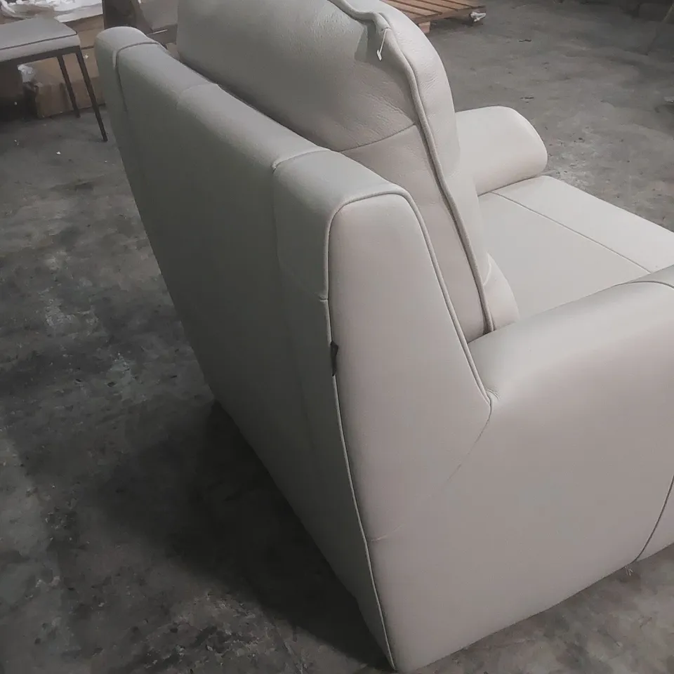 QUALITY DESIGNER ITALIAN MADE SANREMO ELECTRIC RECLINER LEATHER UPHOLSTERED CHAIR