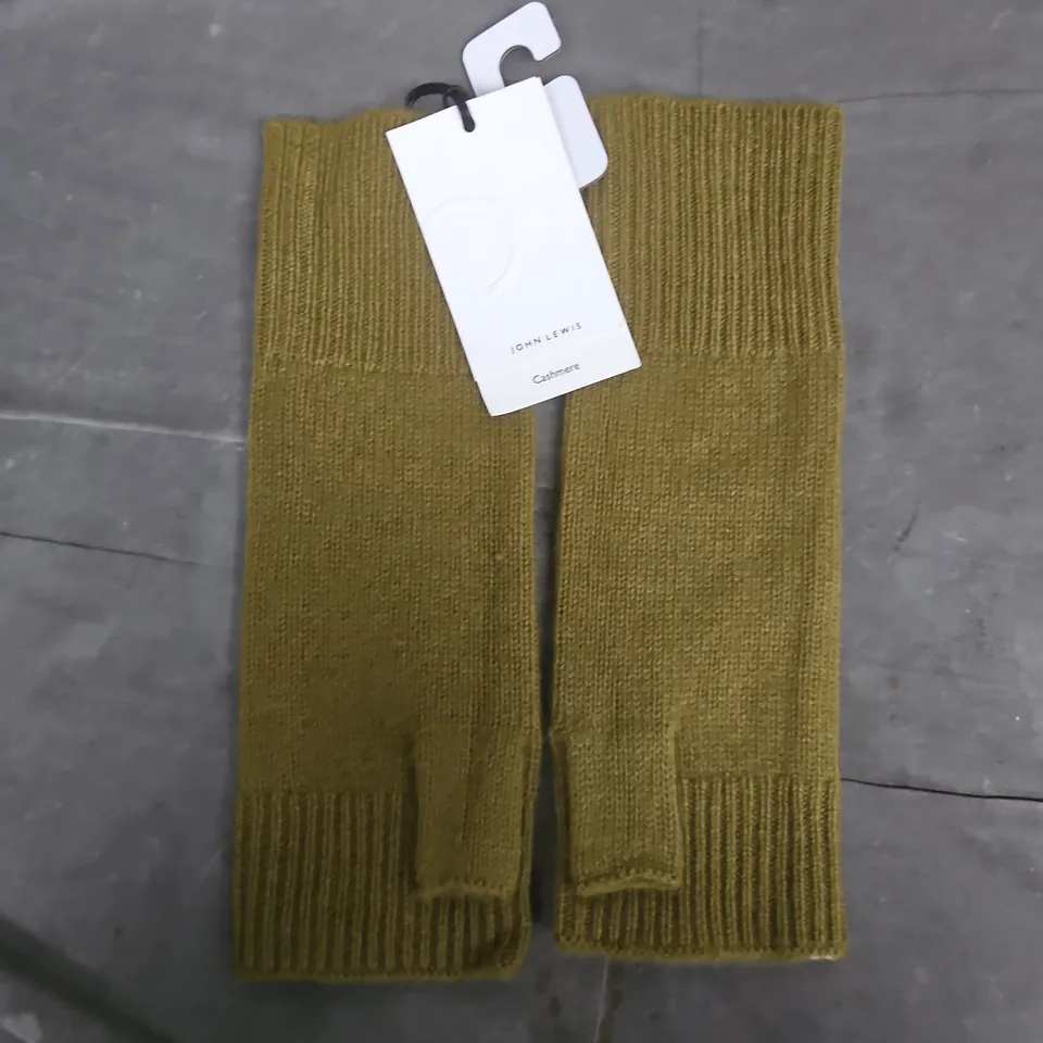 JOHN LEWIS CASHMERE HANDWARMERS IN GREEN