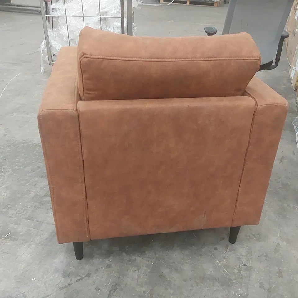 QUALITY DESIGNER UPHOLSTERED ARMCHAIR