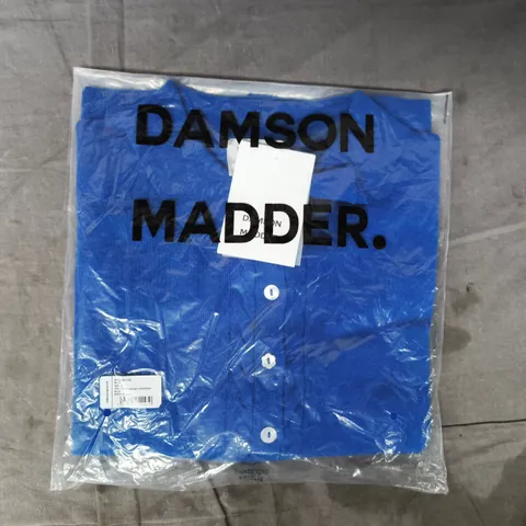 BAGGED DAMDON MADDER VOULA FINE GAUGE CARDIGAN IN BLUE SIZE 10