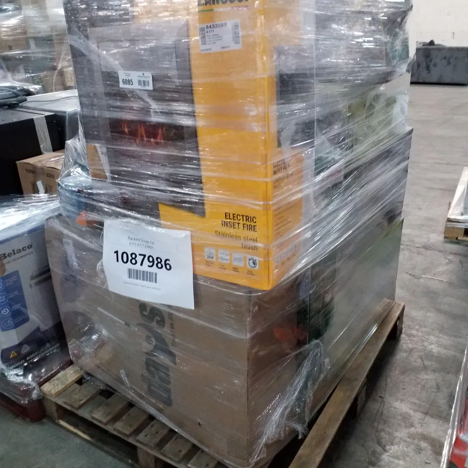 PALLET OF APPROXIMATELY 16 UNPROCESSED RAW RETURN HOUSEHOLD AND ELECTRICAL GOODS TO INCLUDE;