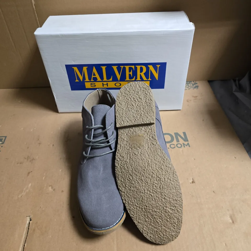 MALVERN SHOES GREY SUEDE ANKLE BOOTS – UK SIZE 10
