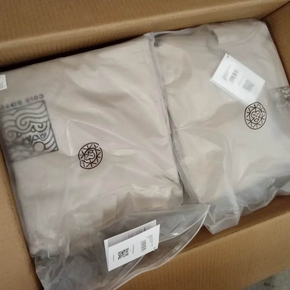 BOX OF APPROXIMATELY 13 x BRAND NEW BRASS MONKEY LADIES COLD DIPPER HOODIES - CLAY // SIZE: S